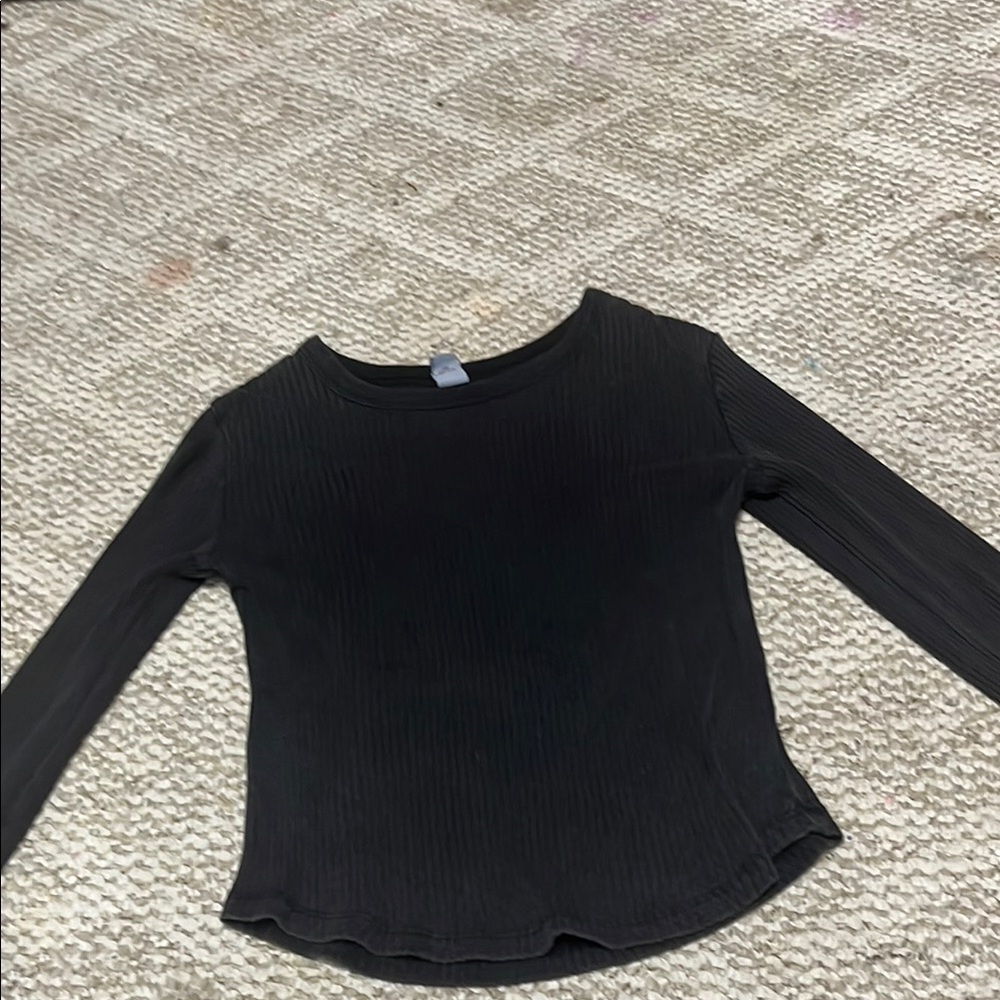 Black Long Sleeve Top